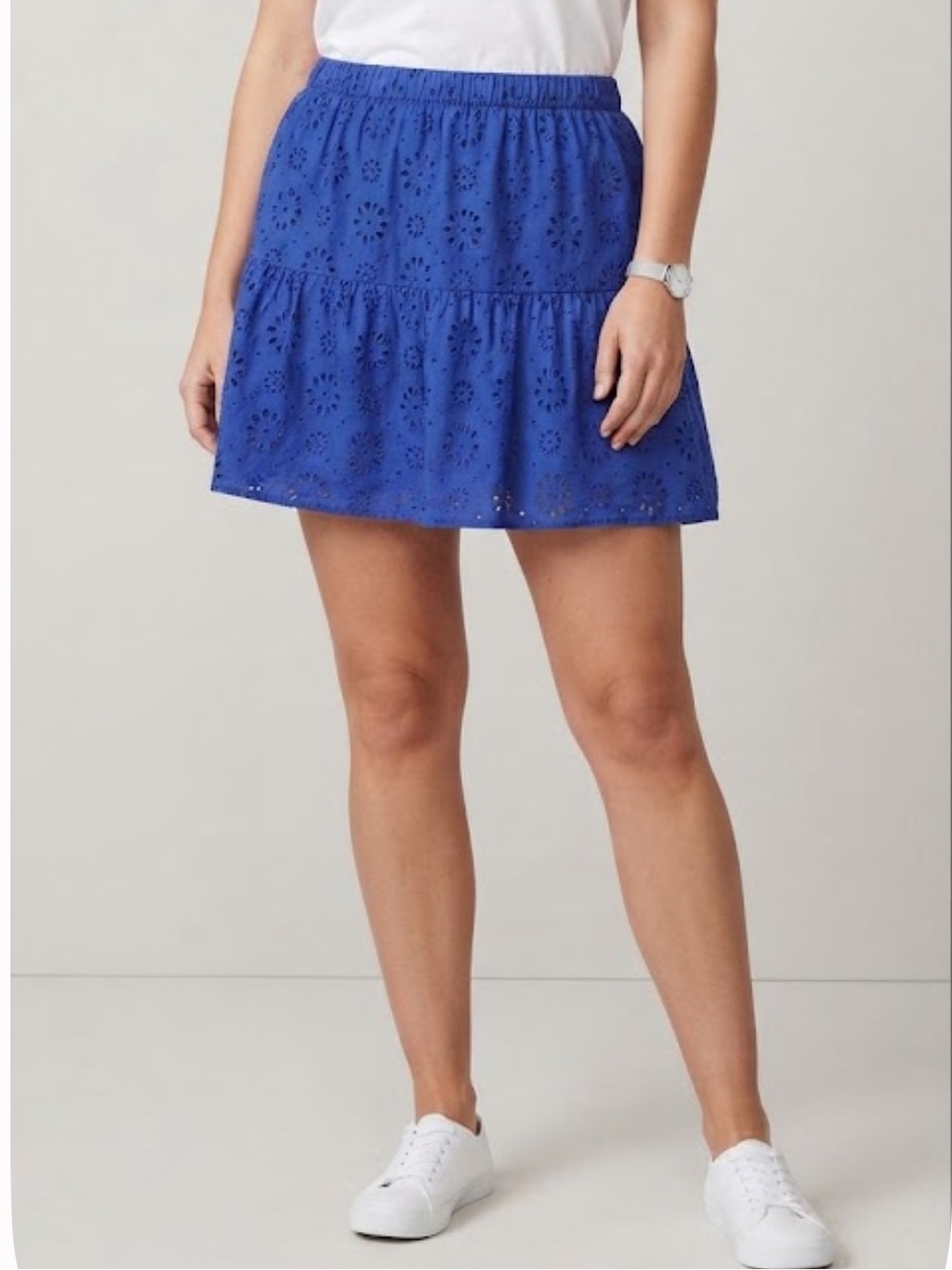 *NEW* CELEBRITY PINK Tiered Eyelet Mini Skirt XXXL NWT